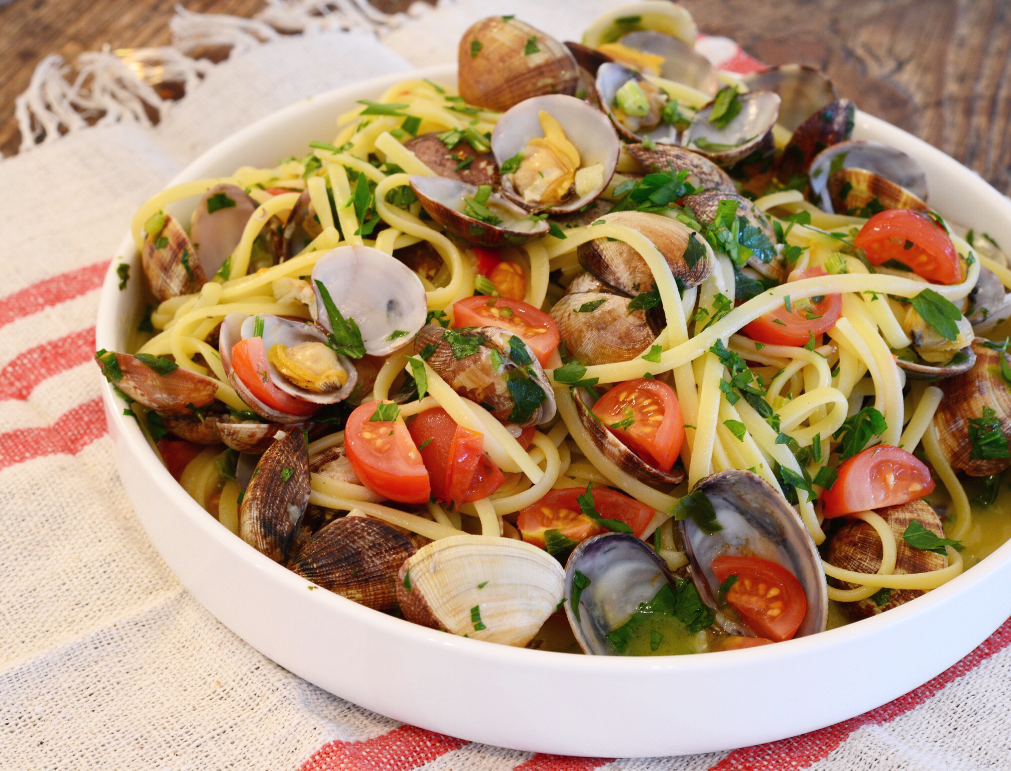 spaghetti vongole oppskrift